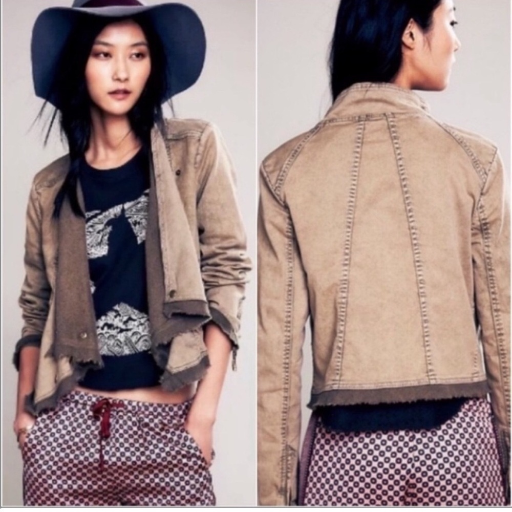 Free People Collapsing Twill Jacket